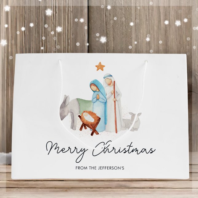 Christmas Nativity Manger Gift Bag (Creator Uploaded)