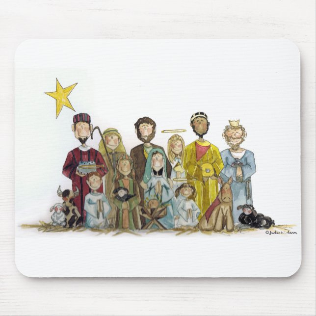 Christmas Nativity Mouse Pad (Front)