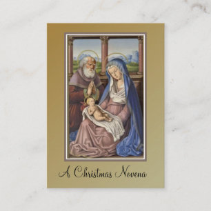 Christmas Nativity Novena Jesus Mary Holy Card