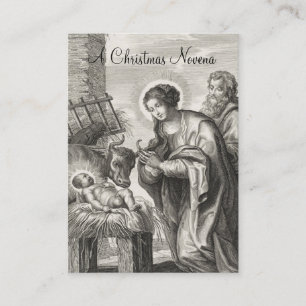 Christmas Nativity Novena Jesus Mary Holy Card