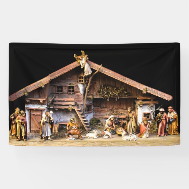 Christmas Nativity Scene Banner (Horizontal)