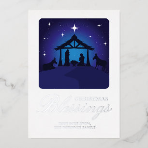 Christmas Nativity Scene Christian Blessing