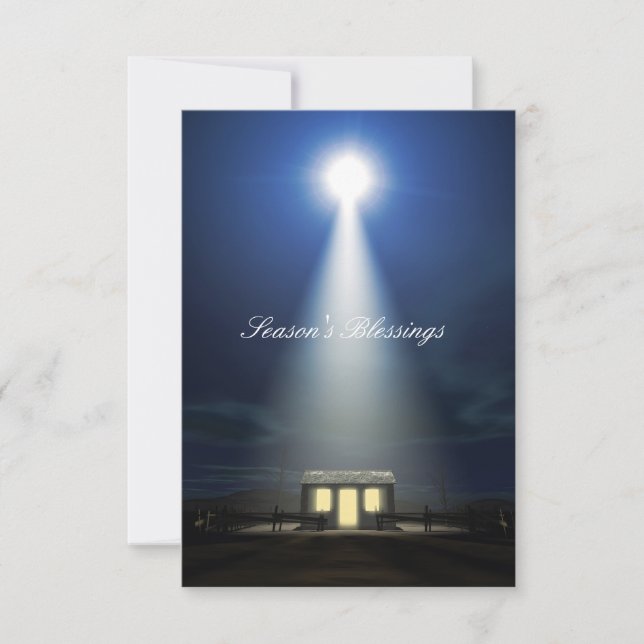 Christmas Nativity Scene Invitation (Front)