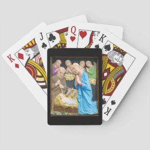 Christmas Nativity Scene  Playing Cards