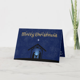 Christmas Nativity Scene Religious Card