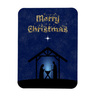Christmas Nativity Scene Religious Magnet