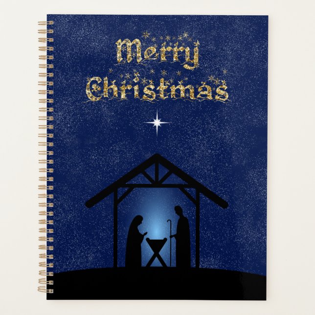 Christmas Nativity Scene Religious Planner (Front)