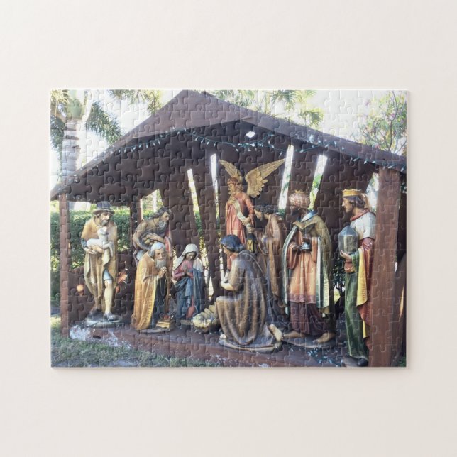 Christmas Nativity Scene. Sanibel Is., USA.  Jigsaw Puzzle (Horizontal)