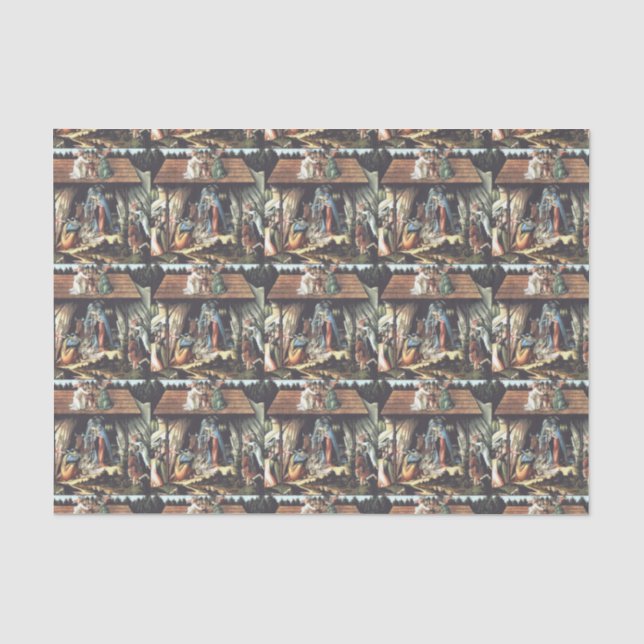 Christmas Nativity Scene Tissue Paper (Front)