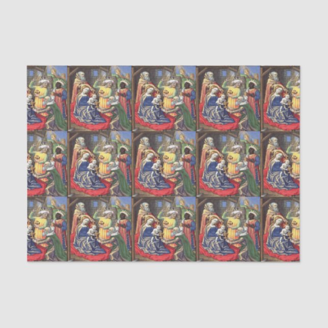Christmas Nativity Scene Tissue Paper (Front)