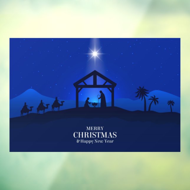 Christmas Nativity Scene Window Cling (Sheet 3)