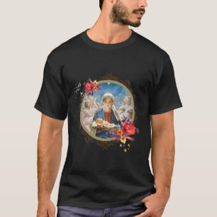 Christmas Nativity Star Blessed Mother Mary Jesus T-Shirt