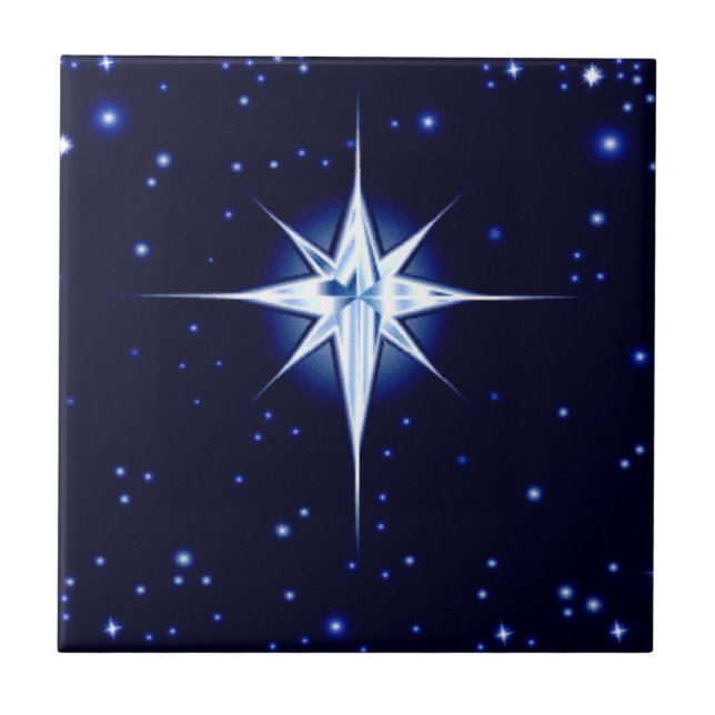 Christmas Nativity Star Tile (Front)