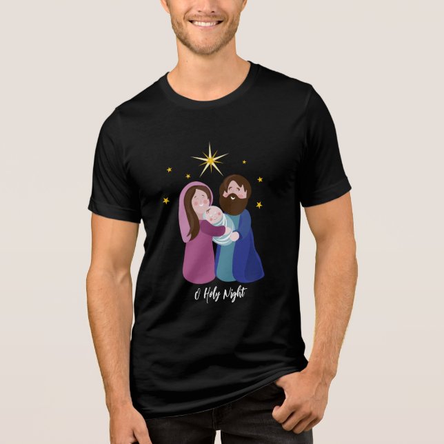 Christmas Nativity Tri-Blend Shirt (Front)
