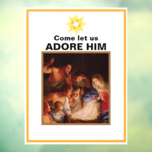 Christmas Nativity Window Cling