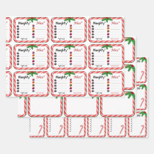 Christmas Naughty and Nice Wrapping Paper