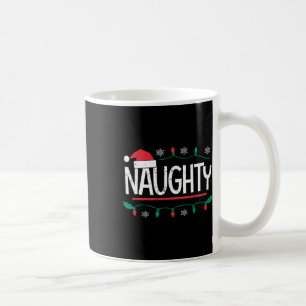 Christmas Naughty Nice Matching Funny Xmas Couple Coffee Mug