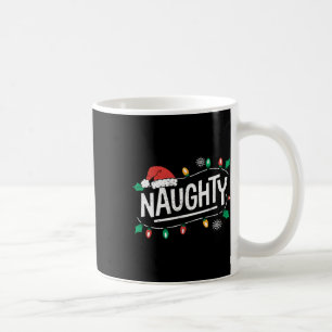 Christmas Naughty Nice Matching Funny Xmas Couple Coffee Mug
