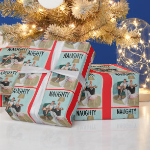 CHRISTMAS NAUGHTY WIFE WRAPPING PAPER 