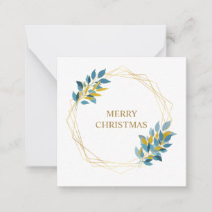 Christmas Navy Blue elegant chic Botanical custom Card