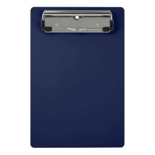 Christmas navy, solid navy, deep navy, plain navy mini clipboard