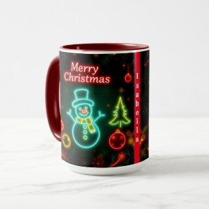 Christmas Neon Popular Holiday Collection Mug