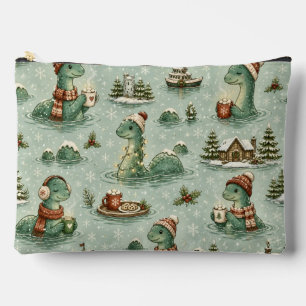 Christmas Nessie Loch Ness Monster Cozy Cryptids Accessory Pouch