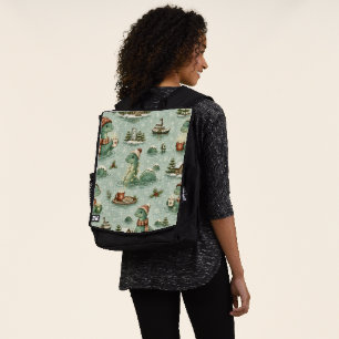 Christmas Nessie Loch Ness Monster Cozy Cryptids Backpack