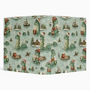 Christmas Nessie Loch Ness Monster Cozy Cryptids Binder
