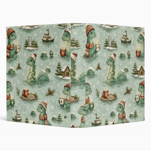 Christmas Nessie Loch Ness Monster Cozy Cryptids Binder