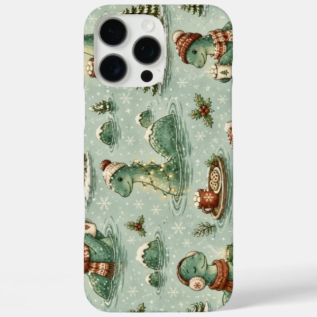 Christmas Nessie Loch Ness Monster Cozy Cryptids  Case-Mate iPhone Case (Back)
