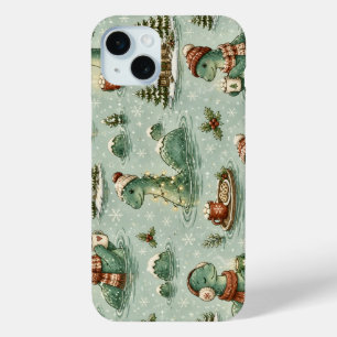 Christmas Nessie Loch Ness Monster Cozy Cryptids iPhone 15 Mini Case