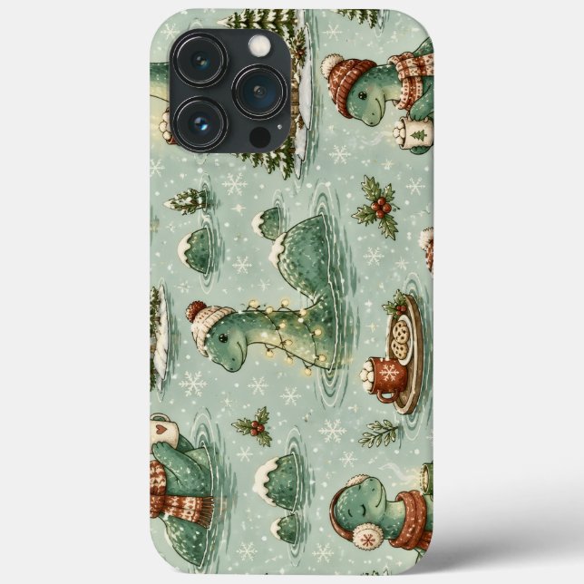 Christmas Nessie Loch Ness Monster Cozy Cryptids  Case-Mate iPhone Case (Back)