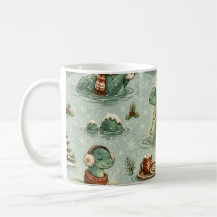 Christmas Nessie Loch Ness Monster Cozy Cryptids Coffee Mug