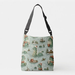 Christmas Nessie Loch Ness Monster Cozy Cryptids Crossbody Bag