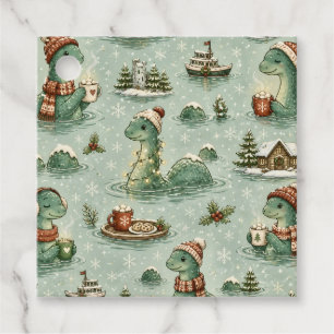 Christmas Nessie Loch Ness Monster Cozy Cryptids  Favour Tags