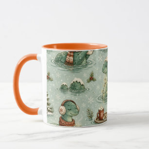 Christmas Nessie Loch Ness Monster Cozy Cryptids Mug