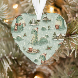 Christmas Nessie Loch Ness Monster Cozy Cryptids Ornament