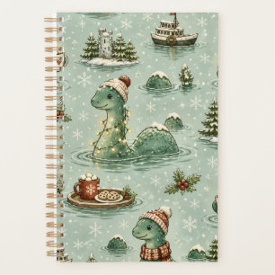 Christmas Nessie Loch Ness Monster Cozy Cryptids  Planner