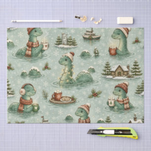 Christmas Nessie Loch Ness Monster Cozy Cryptids  Tissue Paper