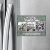 Christmas New Address Magnetic Photo Announcement