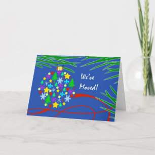 Christmas New Address Symbols Ornament Holiday Card