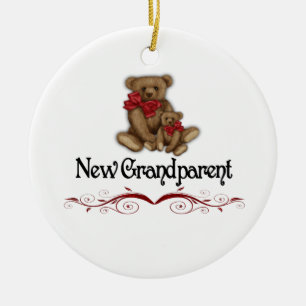 Christmas New Grandparent Ceramic Ornament