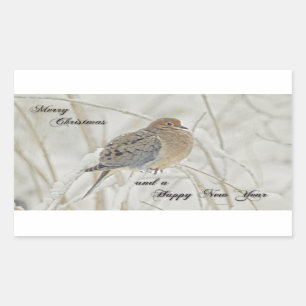 Christmas & New Year Greeting - Mourning Dove Sticker