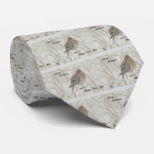 Christmas & New Year Greeting - Mourning Dove Tie
