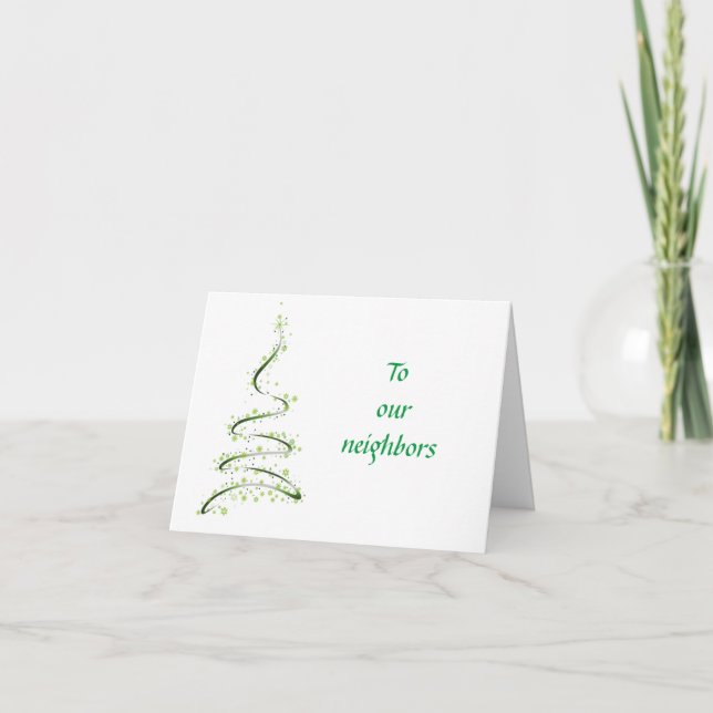 *CHRISTMAS/NEW YEAR GREETINGS* NEIGHBOR CARD (Front)