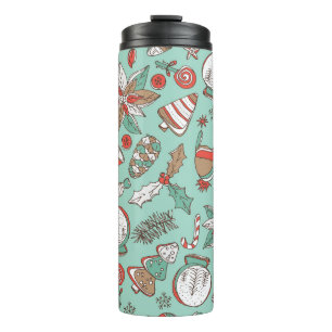 Christmas New Year: Vintage Hand Drawn Thermal Tumbler