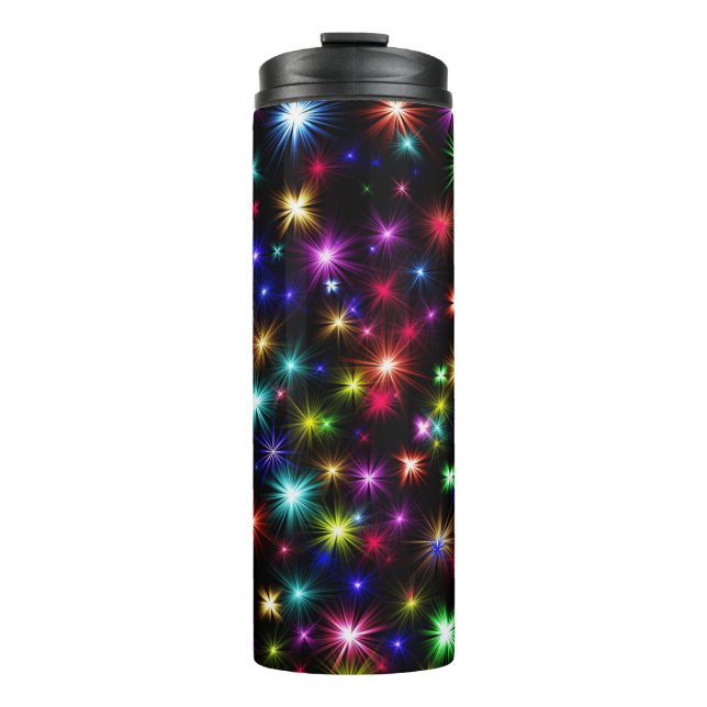 Christmas, New Year's Day Colourful Lights-27317 Thermal Tumbler (Front)
