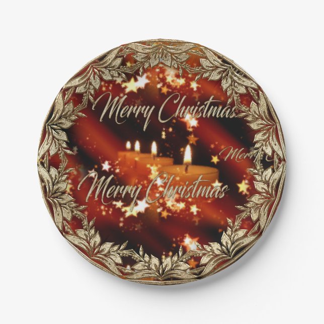 Christmas / New Years Party Plates (Front)