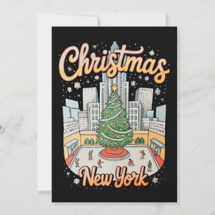 Christmas New York NY Xmas Trip Holiday Season Card